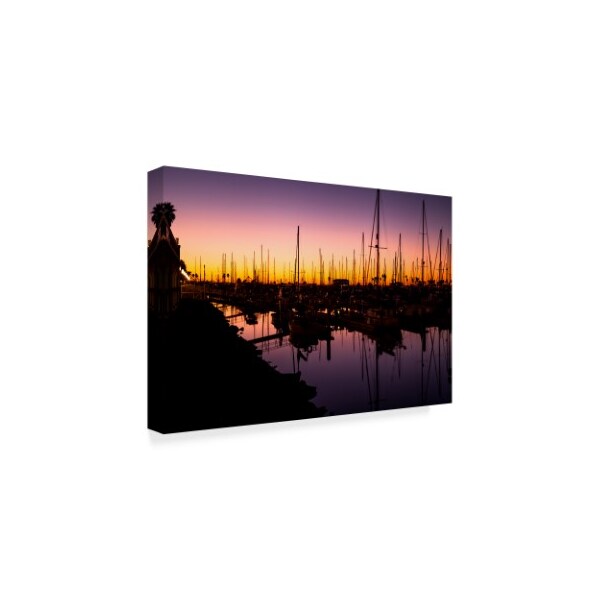 Chris Moyer 'Marina Twilight' Canvas Art,16x24